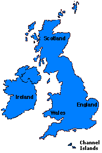 UK accommodation map